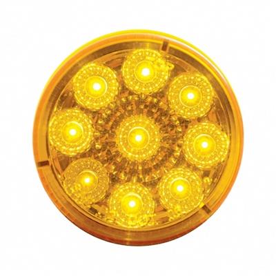 9 LED 2 Inch Reflector Clearance Marker - Amber / Amber