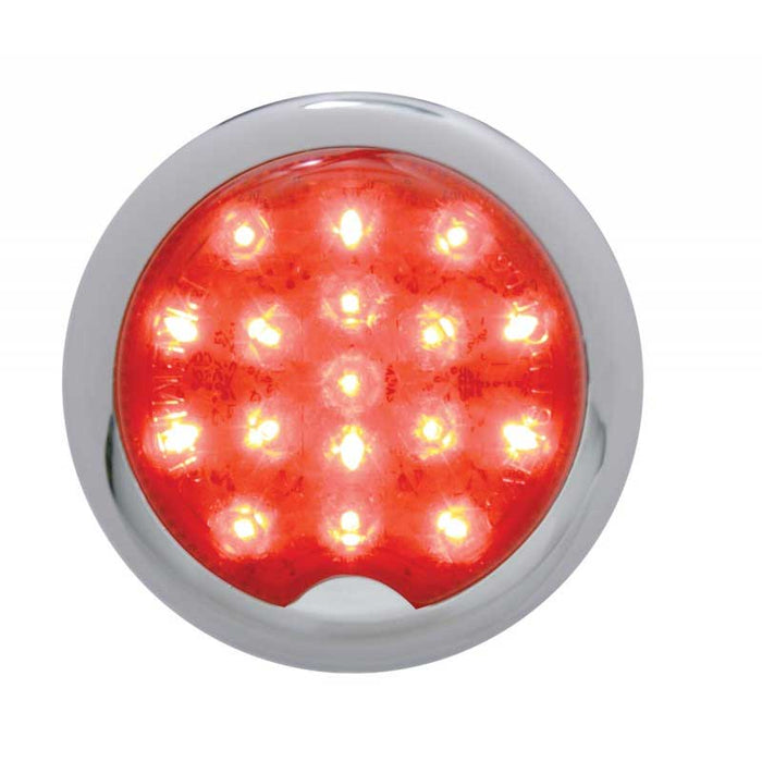17 LED Vintage Round S/T/T and P/T/C Light with Flush Mount - Red