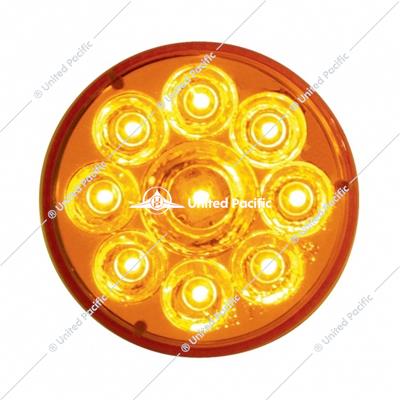 9 LED 2-1/2" Reflector Clearance Marker - Amber LED / Amber Lens