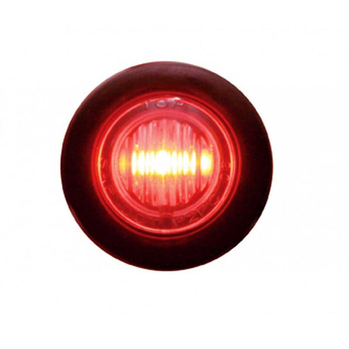 3 LED Mini Clearance Marker - Red LED/Clear Lens