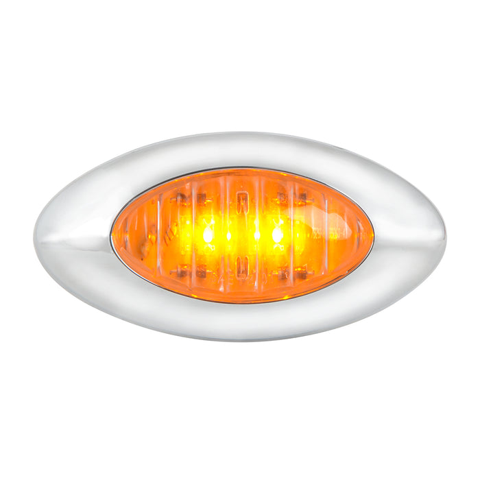 Plug In Small Y2K LED Marker Light - Amber LED/Amber Lens