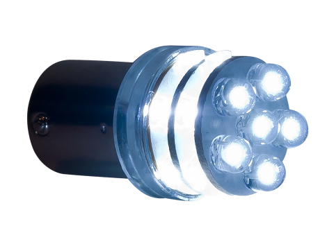 5mm LED Cool White Bulb - 9 Diodes - Style 90 Series