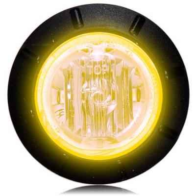 1 1/4 Inch LED Mini Combination Clearance Marker Light - Amber