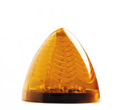2.5 Inch Vantage Beehive Clearance Marker - Amber / Amber Lens