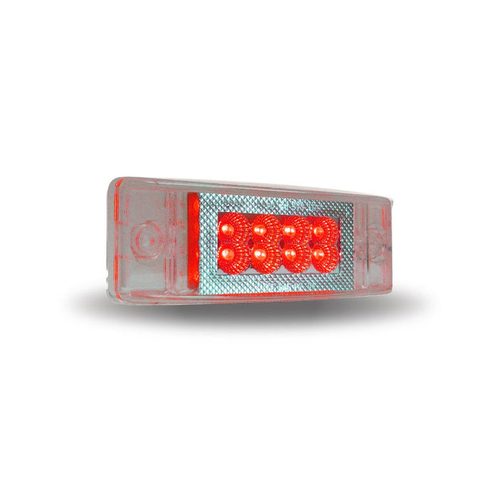 2 x 6 Inch Multi-Directional Trailer 24 LED Light - Red LED / Clear Lens