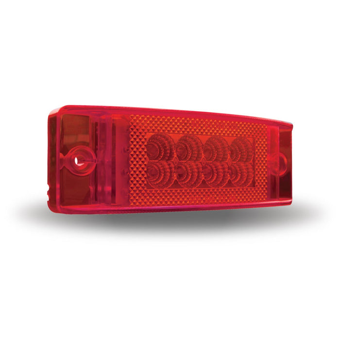 2 x 6 Inch Multi-Directional Trailer 24 LED Light - Red LED / Red Lens