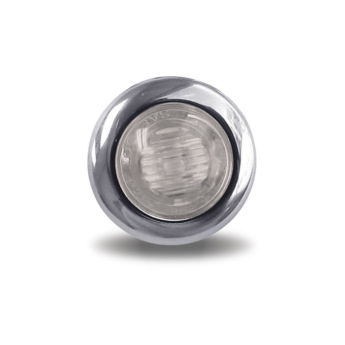 Mini Button LED 3 Wire - Clear Amber
