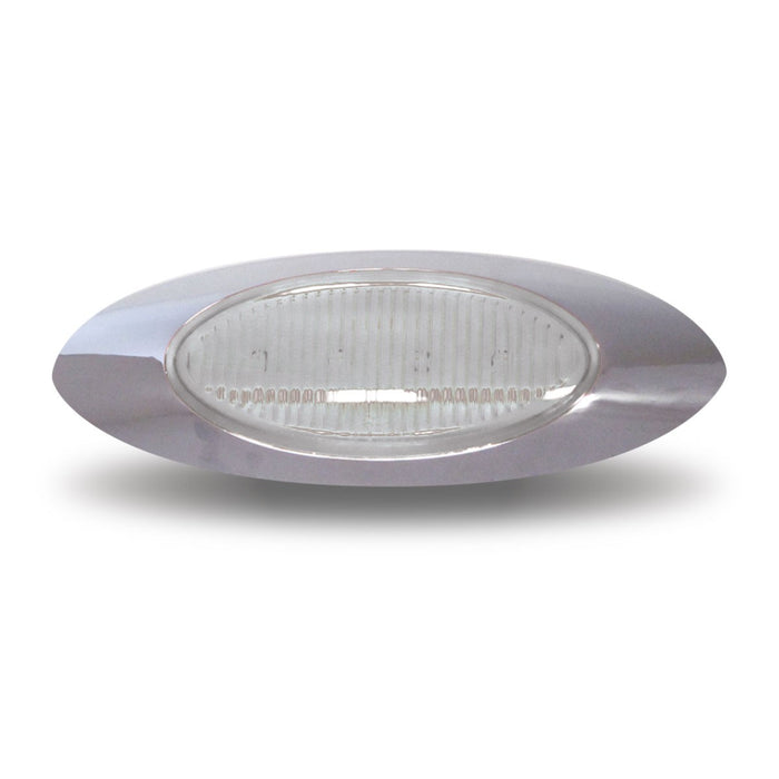 4 LED 6 1/2 Inch Replacement Panelite M1 with Bezel - Amber LED / Clear Lens