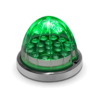 Dual Revolution Amber Clearance And Marker Watermelon LED Light - Green