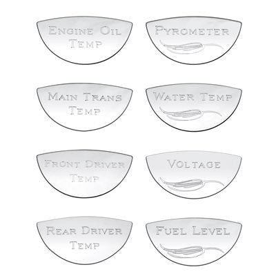 Stainless Steel Gauge Emblem Master Pack W/Engraving - Kenworth