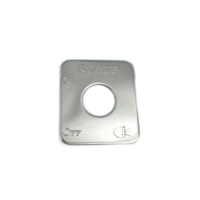Stainless Steel Backup Lights On/Off Switch Plate