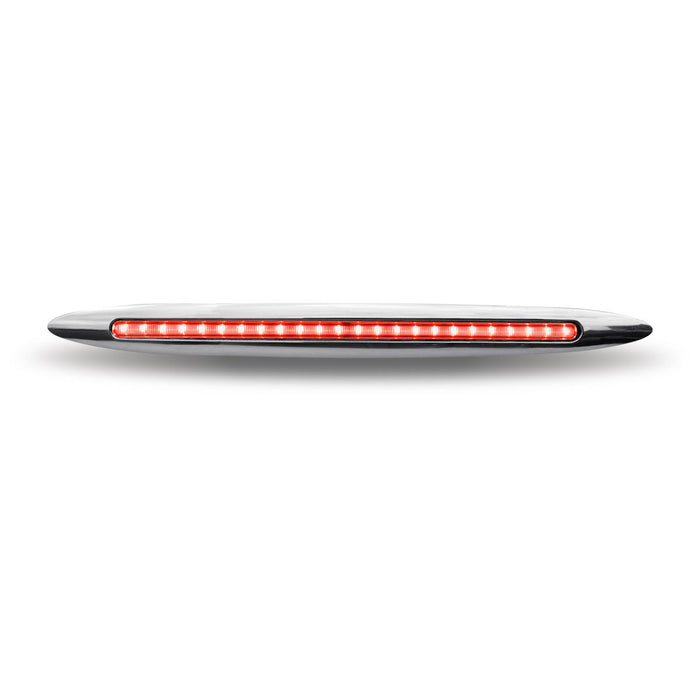 17 Inch 24 LED Flatline Slim Light Bar- Red LED / Clear Lens